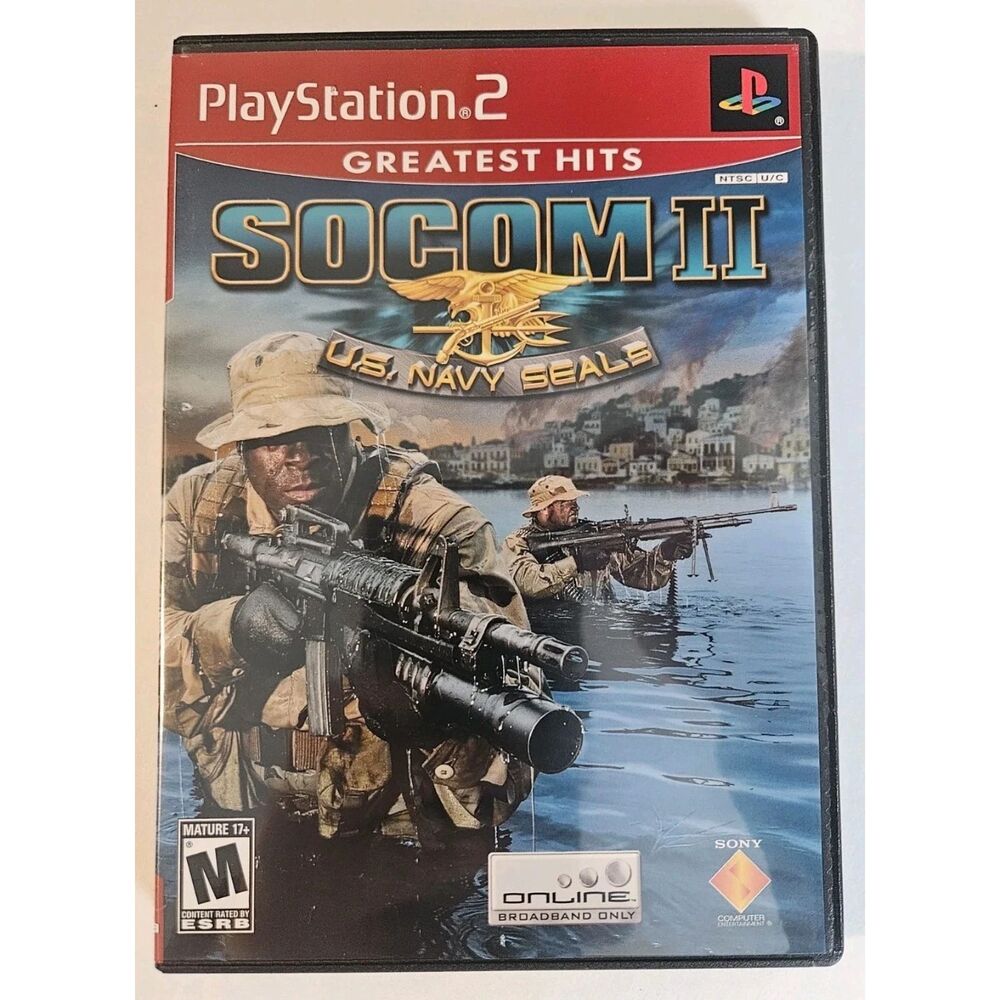 SOCOM II US Navy Seals Sony PlayStation 2 PS2 Greatest Hits 2003